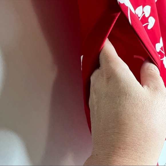 ModCloth cherry and heart red dress - Picture 5 of 9